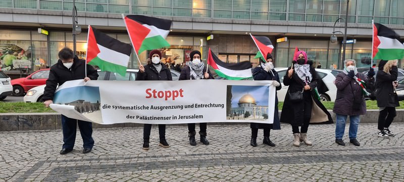 وقفة جماهيرية في برلين أسناداً لأهلنا في حي الشيخ جراح في القدس المحتلة