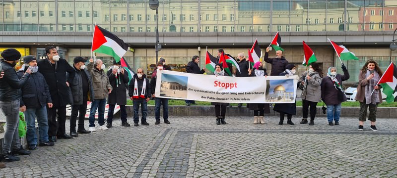 وقفة جماهيرية في برلين أسناداً لأهلنا في حي الشيخ جراح في القدس المحتلة