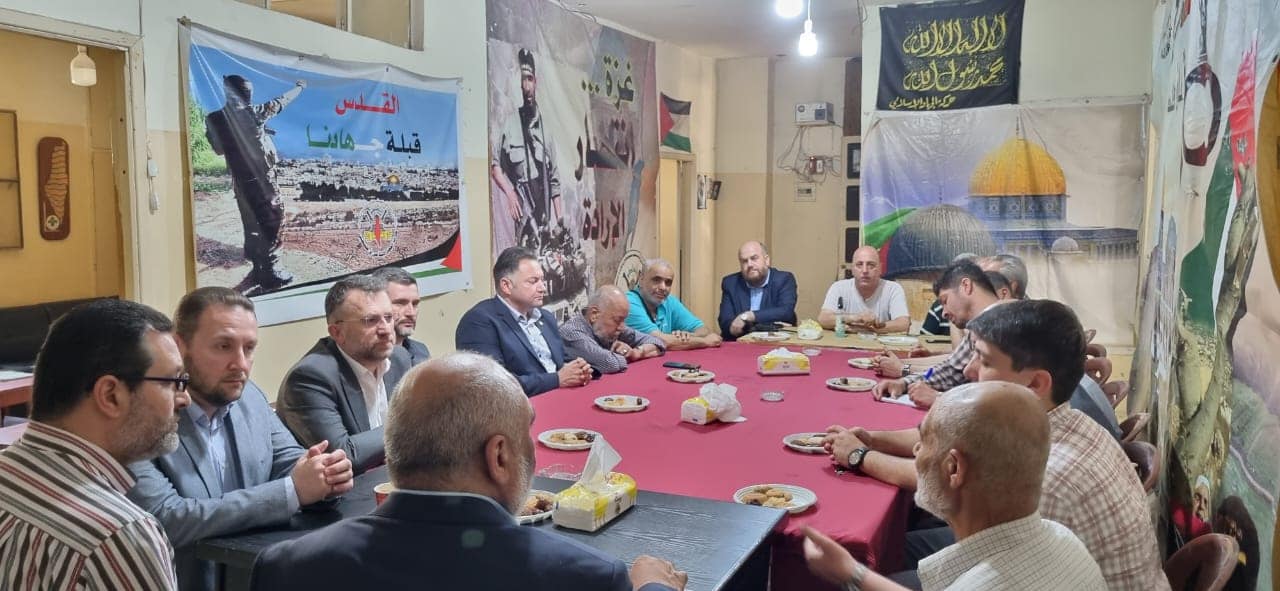 قيادة الفصائل تستقبل الـIHH || للعمل من أجل حياة كريمة لفلسطيني لبنان