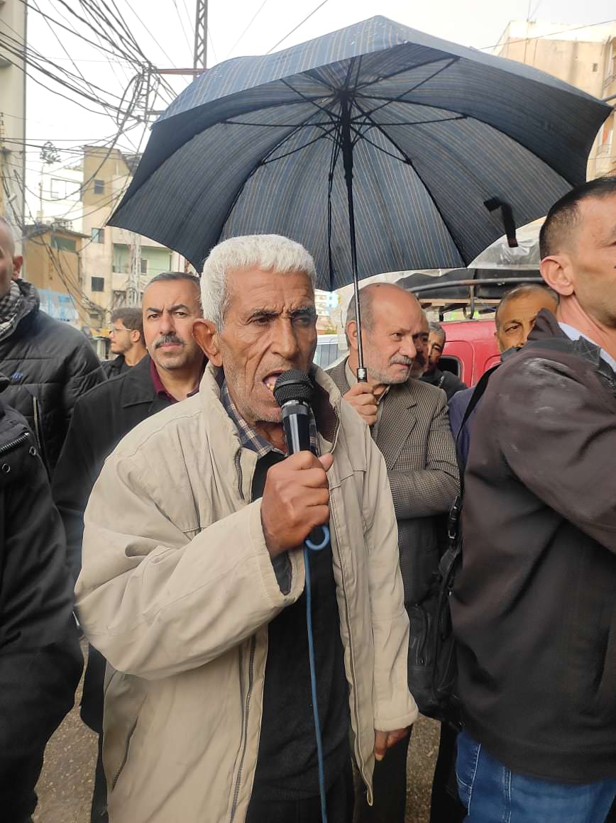 في يوم التضامن مع الشعب الفلسطيني في مخيم البداوي