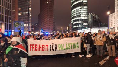 صور من تظاهرة برلين تندد بالعدوان الصهيوني الفاشي على غزة العزة يوم 2023-11-25