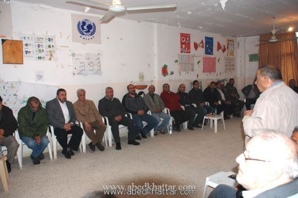 لقاء تضامنيا في مقر اللجنة الشعبية في مخيم البداوي