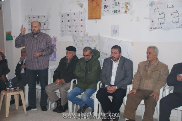 لقاء تضامنيا في مقر اللجنة الشعبية في مخيم البداوي