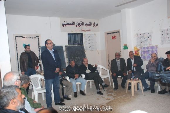 لقاء تضامنيا في مقر اللجنة الشعبية في مخيم البداوي