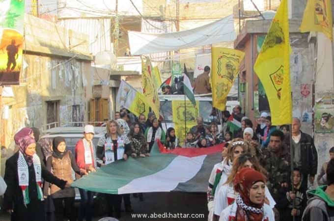 مخيمات البقاع تحيي الذكرى الـ48 لإنطلاقة حركة فتح