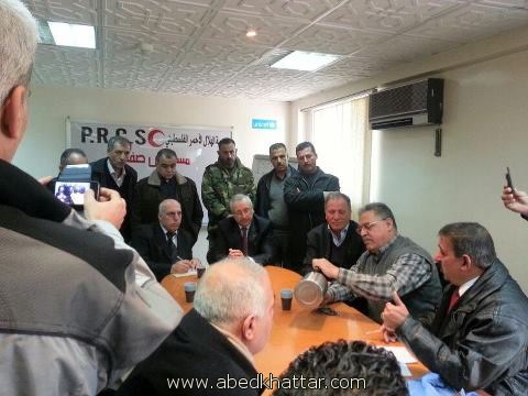 وزير الصحة الفلسطيني هاني عابدين يزور مخيمات الشمال