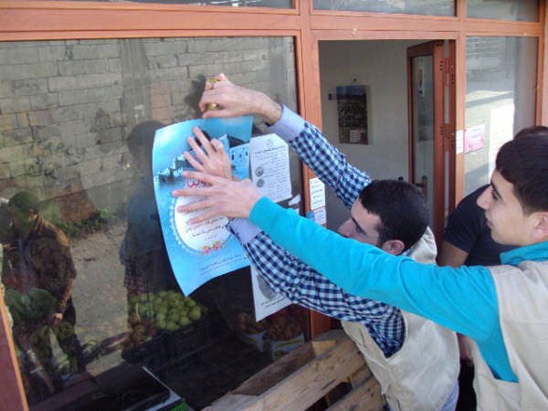 حواجز محبة لرابطة وكشافة بيت المقدس في مخيمات صور  بذكرى المولد النبوي