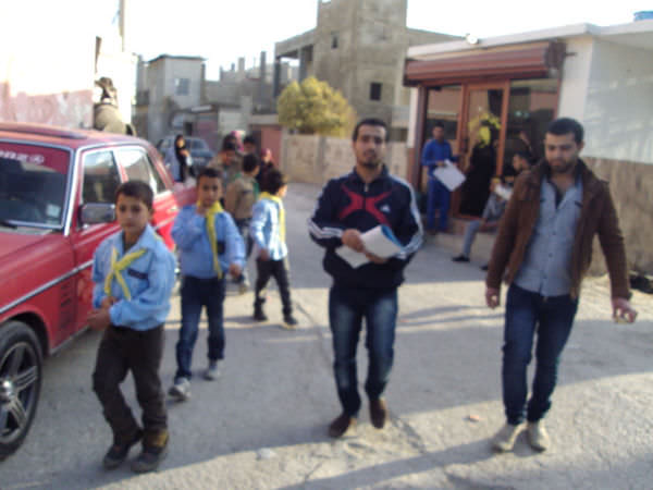 حواجز محبة لرابطة وكشافة بيت المقدس في مخيمات صور  بذكرى المولد النبوي