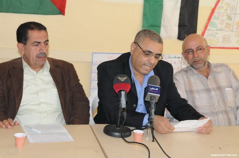 مؤتمر صحفي للفصائل الفلسطينية واللجان الشعبية في مخيم البداوي