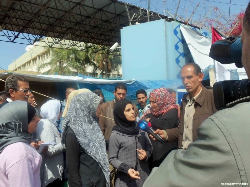 النازحون الفلسطينيون يواصلون اعتصامهم لليوم التاسع والعشرين امام مقر الاونروا في بيروت