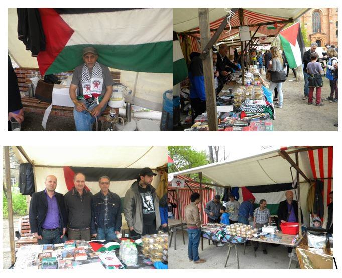 مشاركة فلسطينية متميزة لانصار الجبهة الديمقراطية بإحتفالات الاول من ايار في برلين