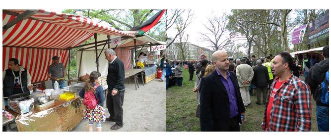 مشاركة فلسطينية متميزة لانصار الجبهة الديمقراطية بإحتفالات الاول من ايار في برلين