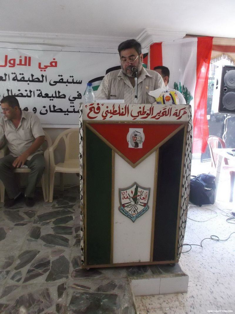 المكتب العمالي لحركة فتح يقيم مهرجاناً بمناسبة يوم العمال في مخيم البارد