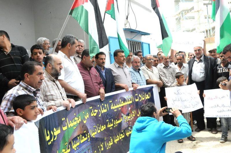 اعتصام تضامني في البداوي مع اللاجئين الفلسطينيين من مخيمات سوريا