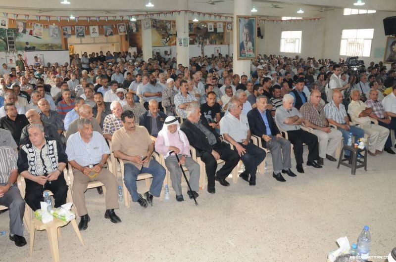 حركة فتح تؤبن الشهيد المغدور جهاد محمد فياض في مخيم البداوي