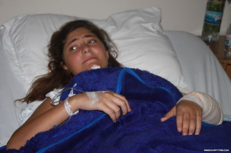 اصابة الاعبة الفلسطينية سارة كعوش لاعبة نادي صفد لفتيات الكرة القدم‎