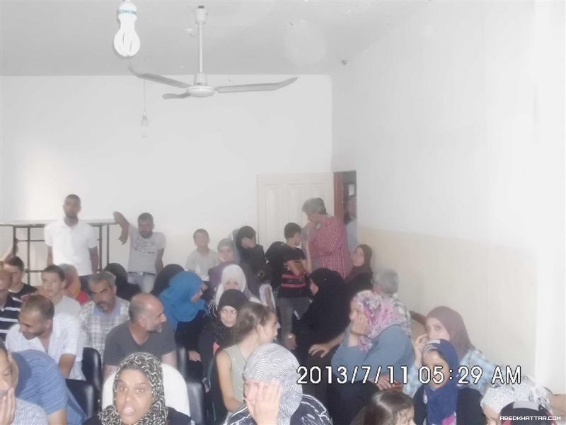 الديمقراطية تلتقي عدداًَ من العائلات النازحة في مخيم البداوي