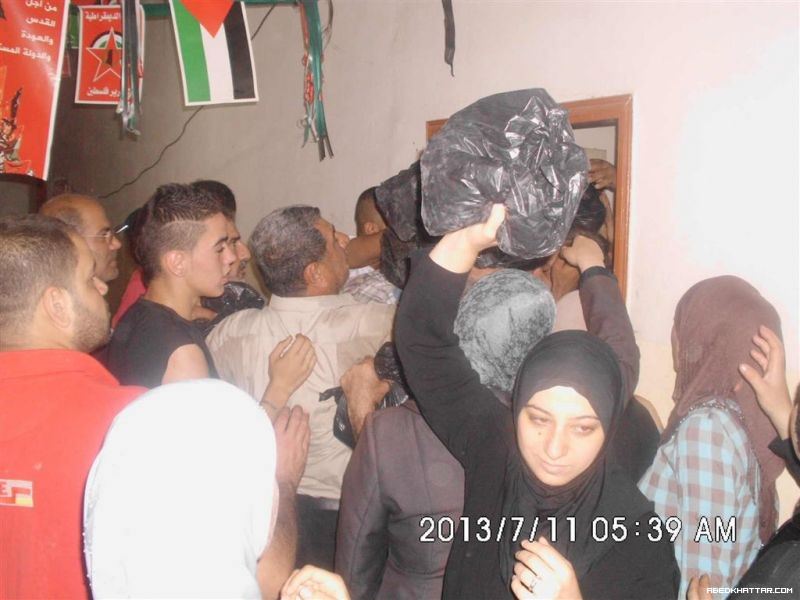 الديمقراطية تلتقي عدداًَ من العائلات النازحة في مخيم البداوي