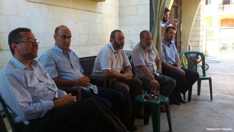 زيارة وفد من حركة المقاومة الاسلامية حماس ووفد من رابطة علماء فلسطين بزيارة الشيخ سالم الرافعي