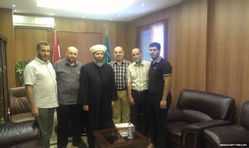 زيارة وفد من حركة حماس في الشمال لسماحة مفتي عكار الشيخ د.زيد بكار زكريا مفتي عكار