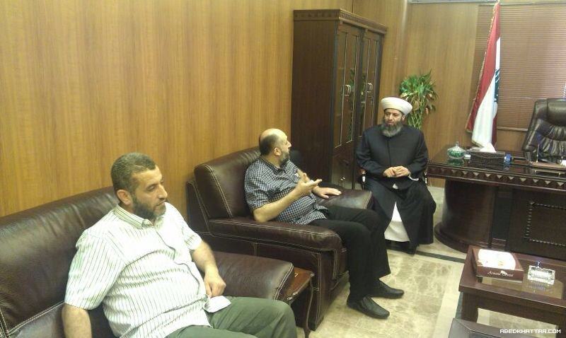 زيارة وفد من حركة حماس في الشمال لسماحة مفتي عكار الشيخ د.زيد بكار زكريا مفتي عكار