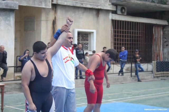 احتفالا بذكرى الشهيد ابو عمار في لعبة المصارعة الرومانية في نادي المعني صيدا‎