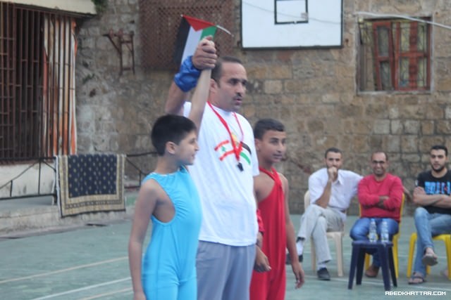 احتفالا بذكرى الشهيد ابو عمار في لعبة المصارعة الرومانية في نادي المعني صيدا‎