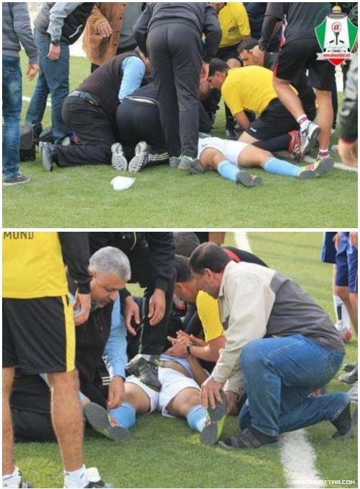 وفاة لاعب أردني بعدما بلع لسانه خلال المباراة