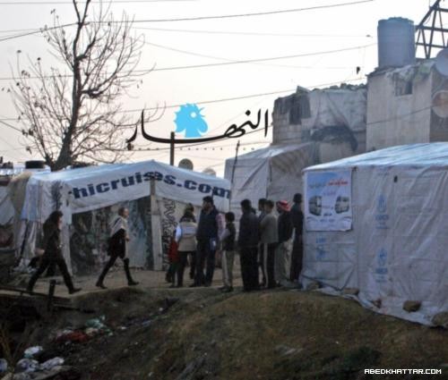 جولي تجول على اللاجئين السوريين في البقاع وتبيت في زحلة