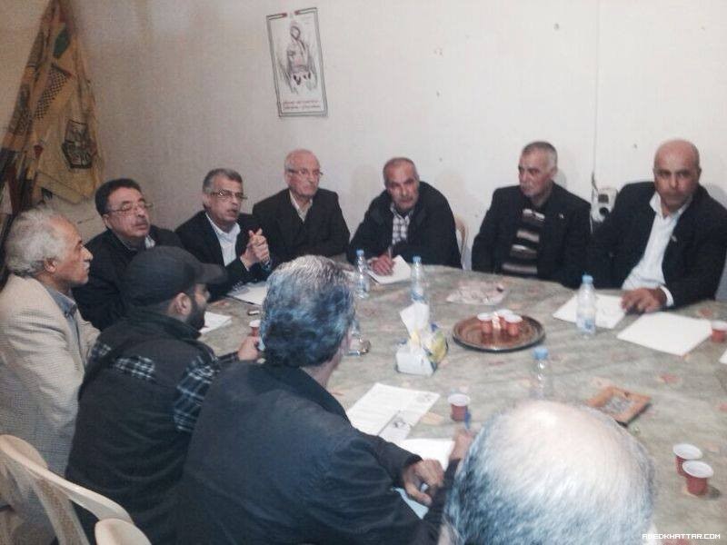 اجتماع للقوى السياسيه الفلسطينيه في اقليم الخروب