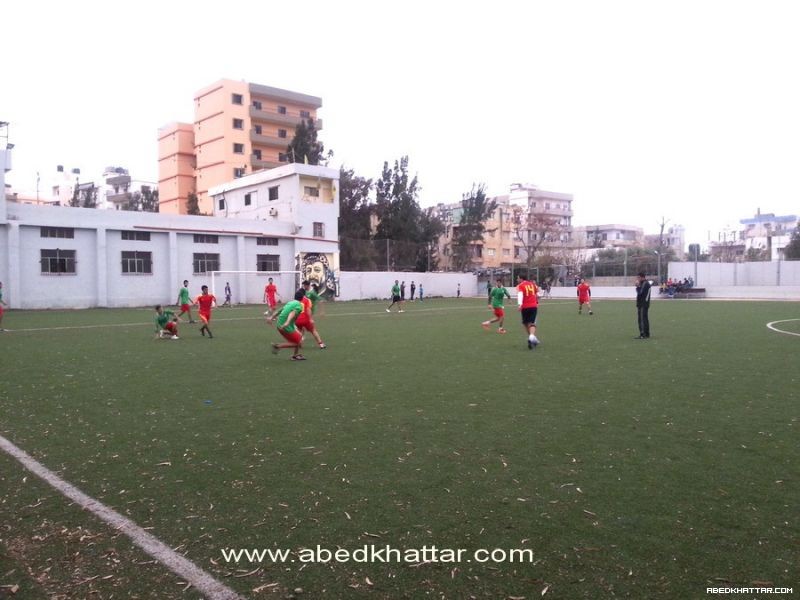 مباراة ودية بين فريق شبيبة فلسطين الرياضي وفريق اليرموك مخيم نهر البارد لكرة القدم بالتعادل الايجابي 3-3