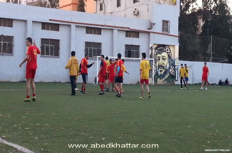 فوز نادي شبيبية فلسطين الرياضي على نادي الخليل على ارض ملعب فلسطين في مخيم البداوي