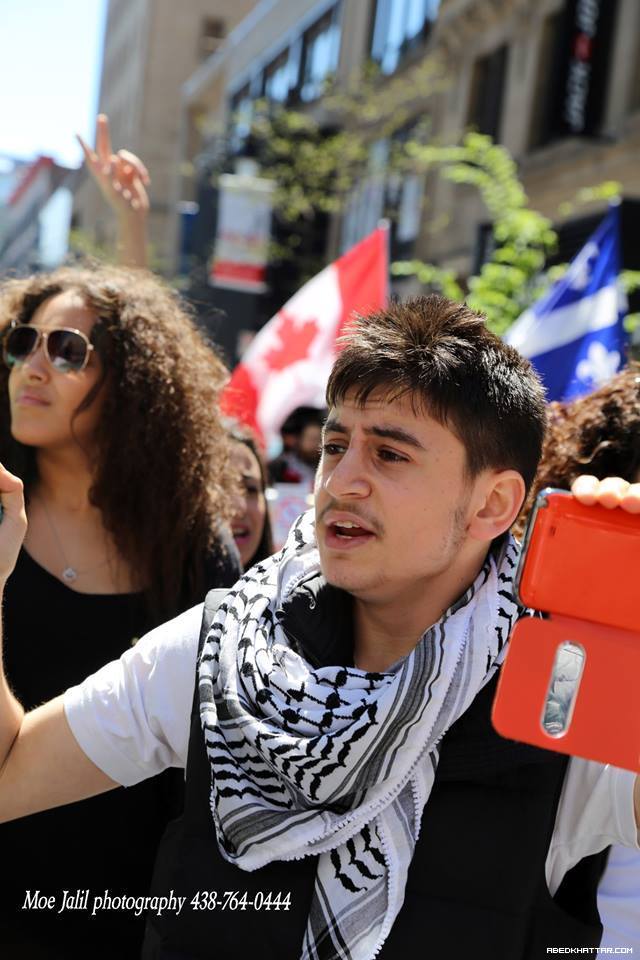 كندا || أكبر علم فلسطيني لأحياء ذكرى النكبة الـ66  في مدينة مونتريال