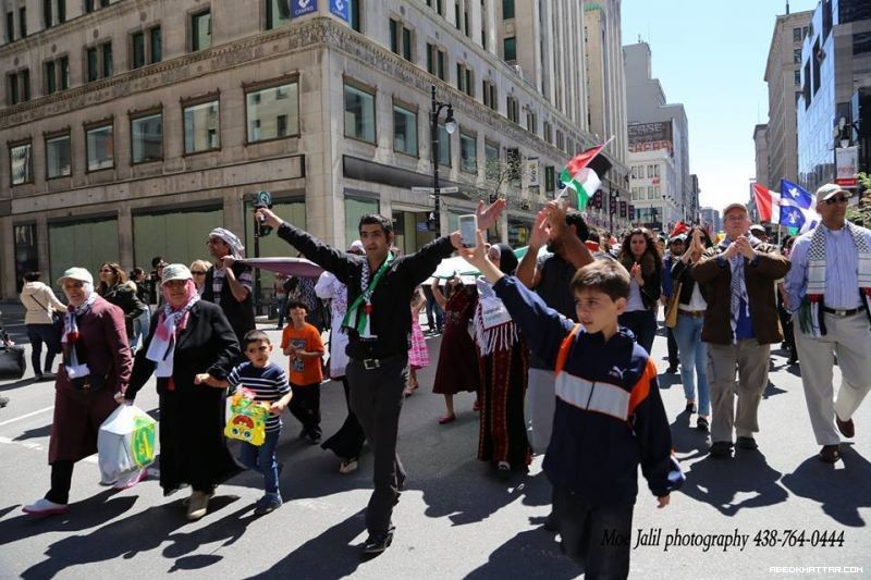 كندا || أكبر علم فلسطيني لأحياء ذكرى النكبة الـ66  في مدينة مونتريال