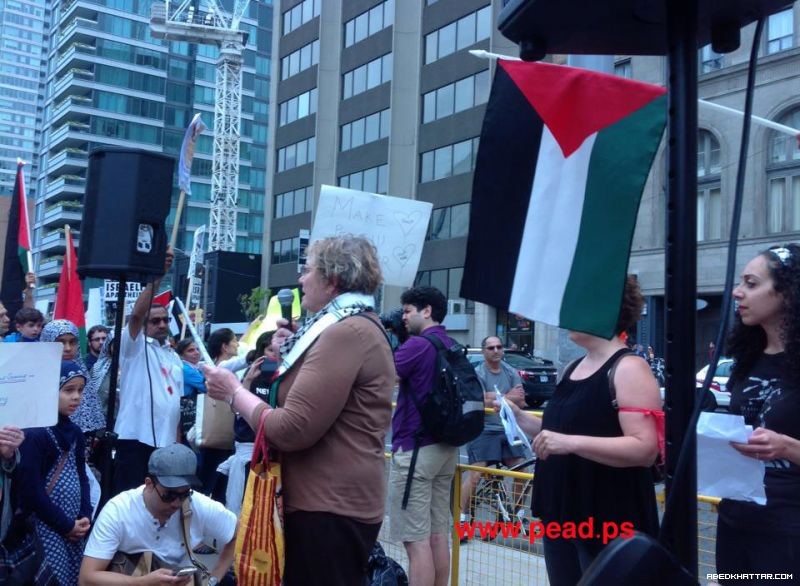 كندا || مسيرة حاشدة في مدينة تورنتو تنديدا بالعدوان الإسرائيلي على الشعب الفلسطيني