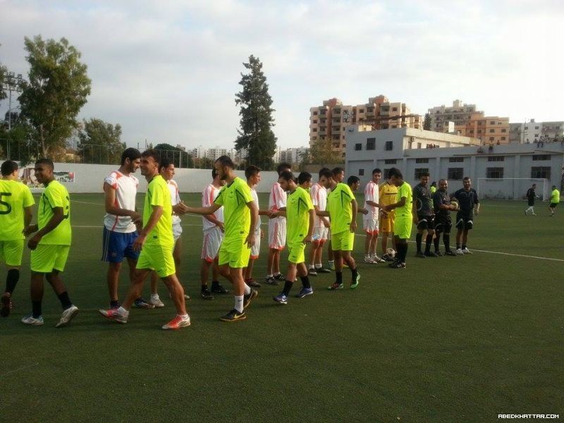 افتتاح دورة الشهيد القائد ابو علي مصطفى الثالثه عشر على ارض ملعب فلسطين في مخيم البداوي