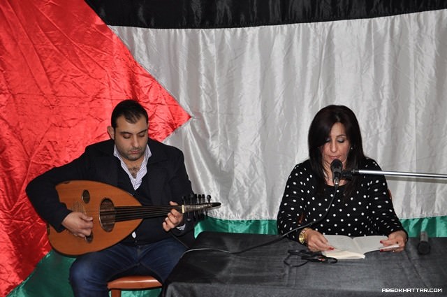 الشاعرة انتصار الدنان أحيت أمسية شعرية في مخيم عين الحلوة