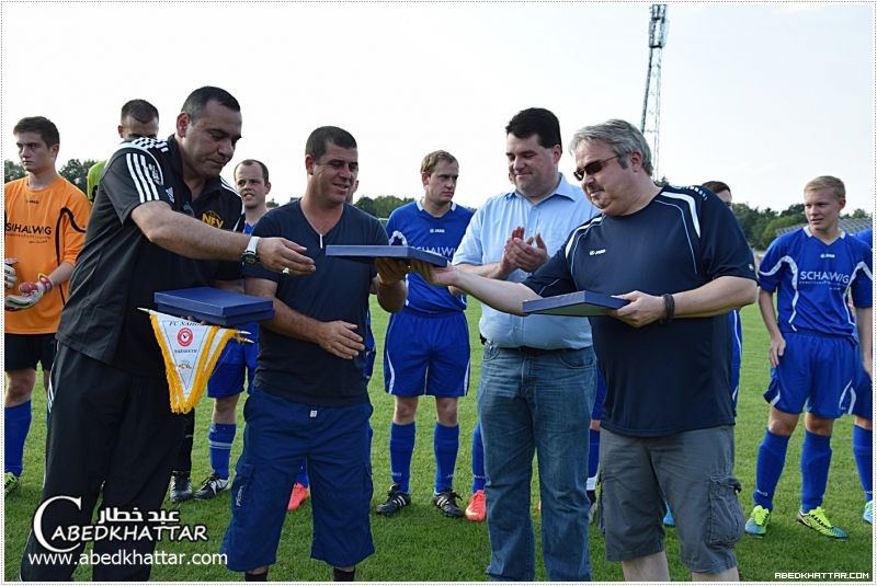 فوز نادي كرة القدم النهضة الناصرة على فريق اسبيفي ايريش هاغن 3 - 0 في مدينة نينبورغ