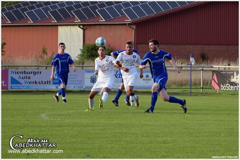 فوز نادي كرة القدم النهضة الناصرة على فريق اسبيفي ايريش هاغن 3 - 0 في مدينة نينبورغ