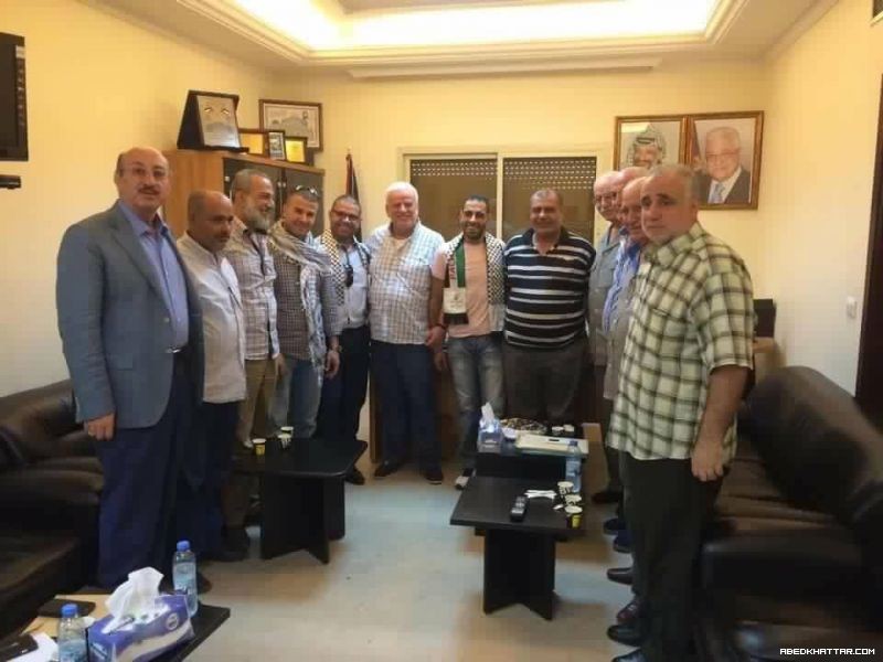 لقاء الاخوة قيادة حركة فتح في لبنان مع الاخوه الوفد القادم من أرض الوطن من مخيم قلنديه