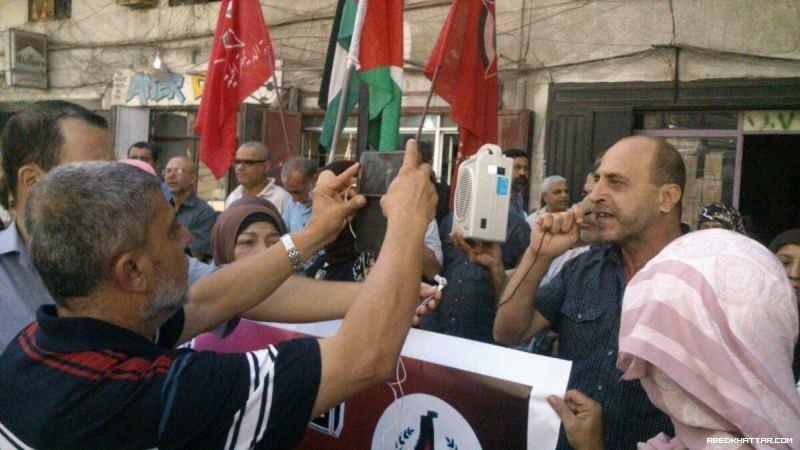 وقفة غضب وتضامنية في مخيم البداوي‎ مع المنفضين في ارض فلسطين