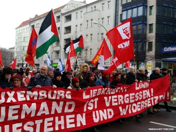 أنصار الجبهة الشعبية بألمانيا يشاركون في إحياء الذكرى السنوية لاستشهاد المناضلة الأممية روزا لوكسمبروغ