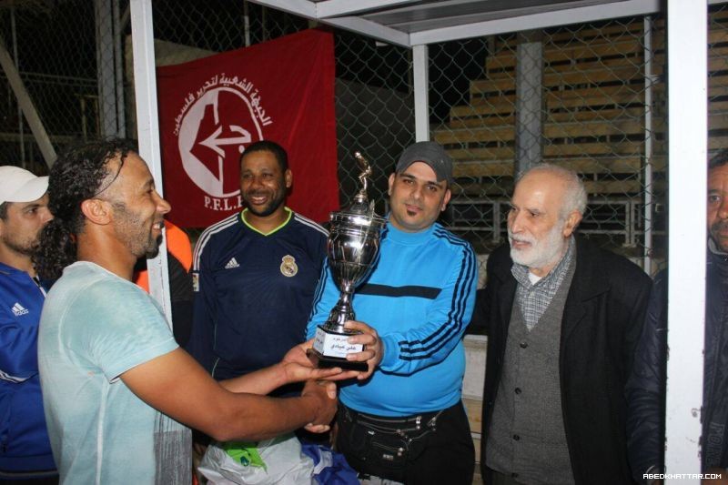 فوز نادي القدس على نادي شبيبة فلسطين على كاس ذكرى الشهيد علي عيادي في مخيم البداوي