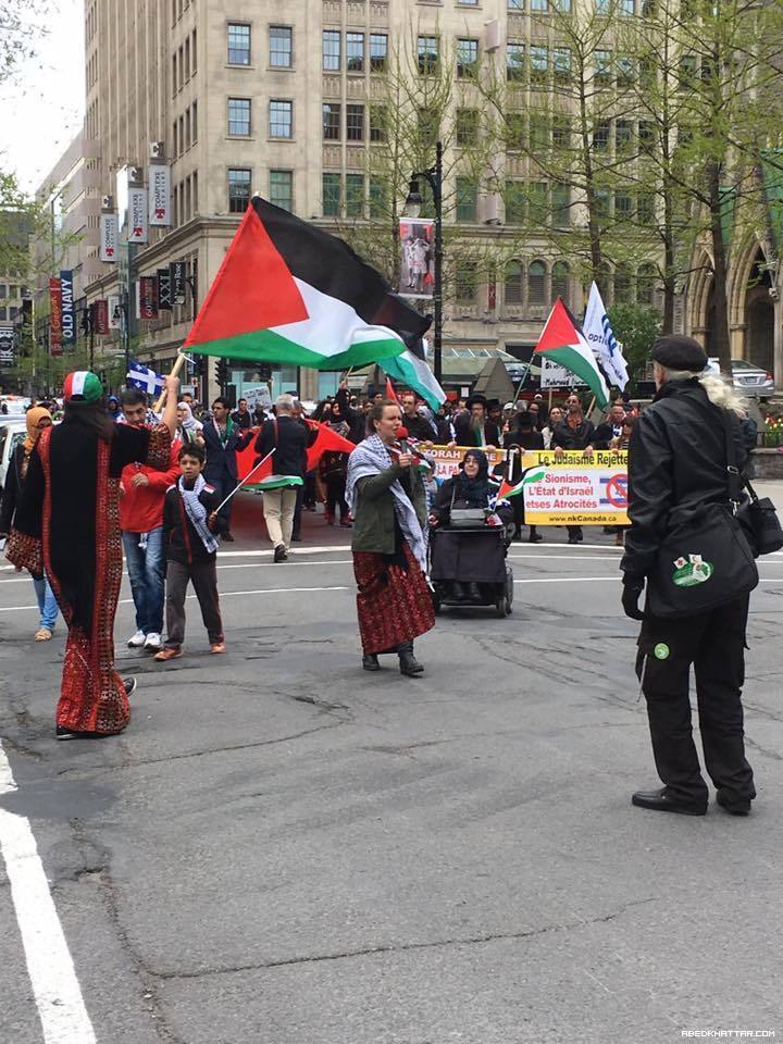 كندا || مسيرة حاشدة ومهرجان في مونتريال إحياءً للذكرى الـ68 للنكبة