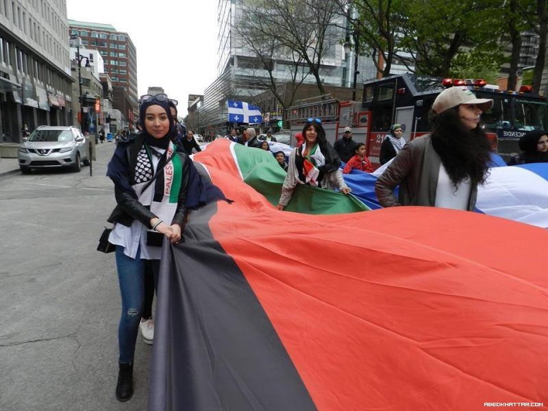 كندا || مسيرة حاشدة ومهرجان في مونتريال إحياءً للذكرى الـ68 للنكبة