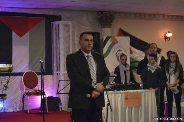 شارك النائب الألماني عبد الكريم عراقي  فلسطيني الاصل بيوم الوفاء لمخيمات اليرموك