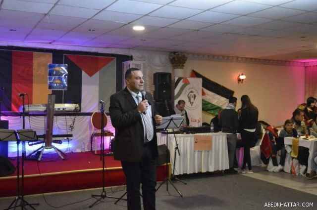 شارك النائب الألماني عبد الكريم عراقي  فلسطيني الاصل بيوم الوفاء لمخيمات اليرموك